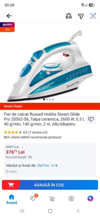 Fier de Calcat Profesional  Russell hobbs / O77I46I478