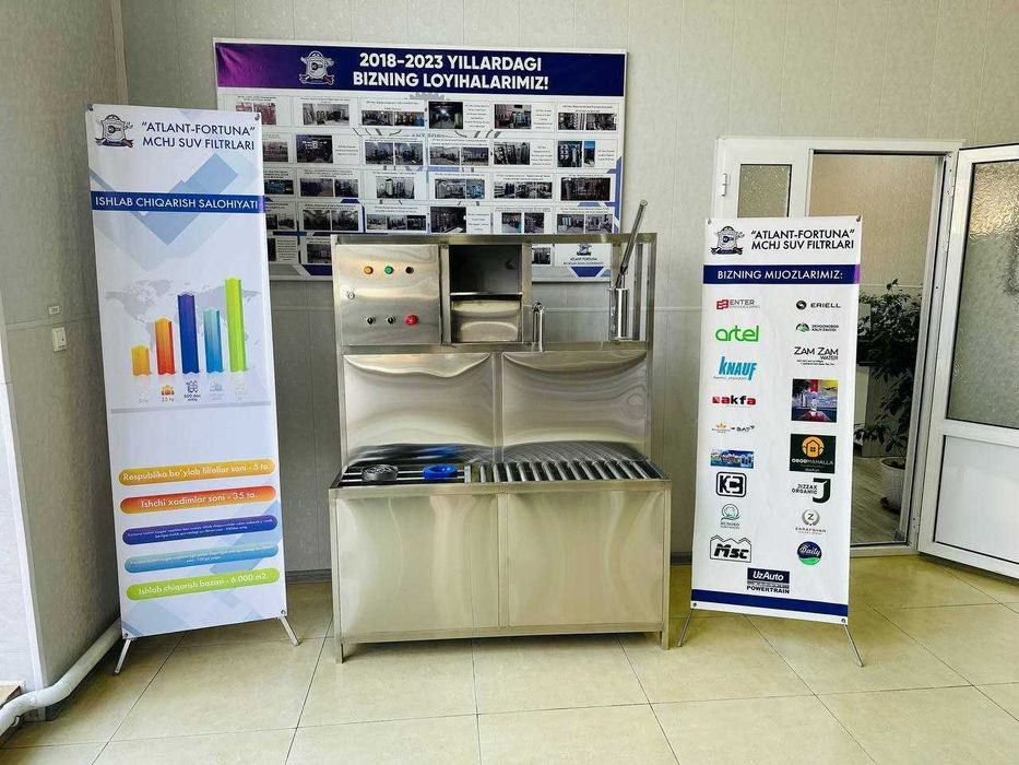 Suv quyish liniyasi / Линия розлива 20 Л / Розлив