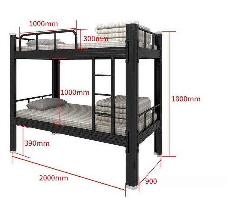 Металлическая кровать для двух человек/ikki qavatli variant