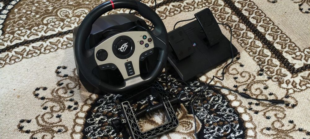 Игравой руль DEXP Wheelman Pro. Проводной