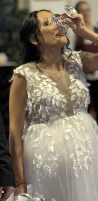 Булчинска рокля за бременни