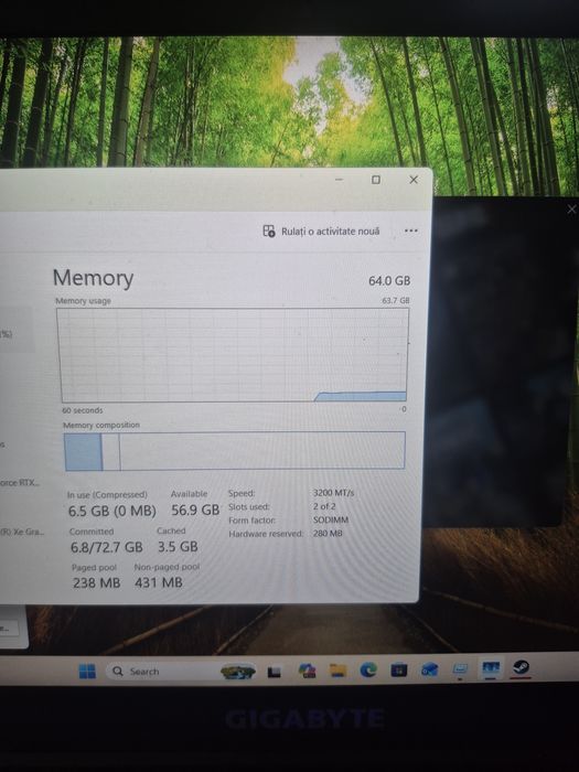 Laptop gaming Rtx 4060 64 gb ram 1 tb ssd