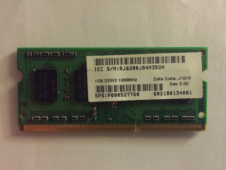 Memorie RAM Samsung DDR3 1GB 1066MHz Laptop