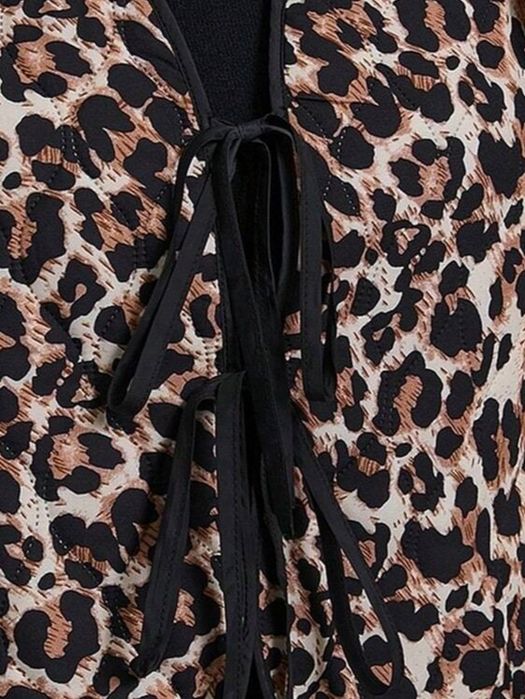 Vesta matlasata Leopard cu șnur Dama 5XL NOU