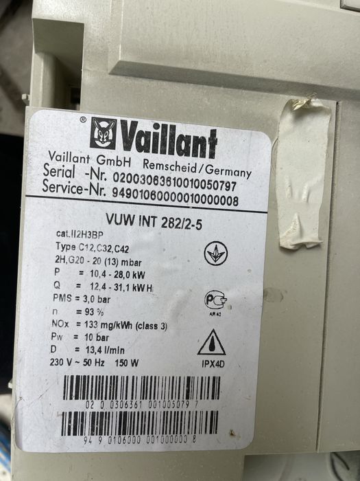 Centrala termica Vaillant VUW INT 282 in stare buna de functionare