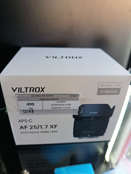 Obiectiv camera viltrox nou