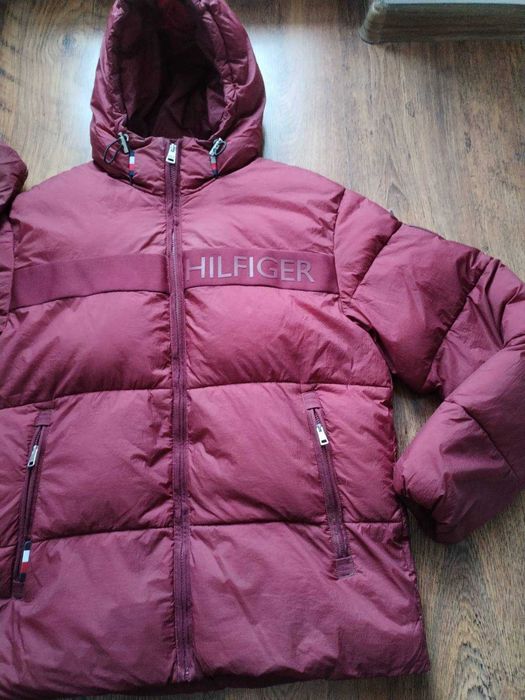 tommy hilfiger regular fit bordo - дебело мъжко яке М