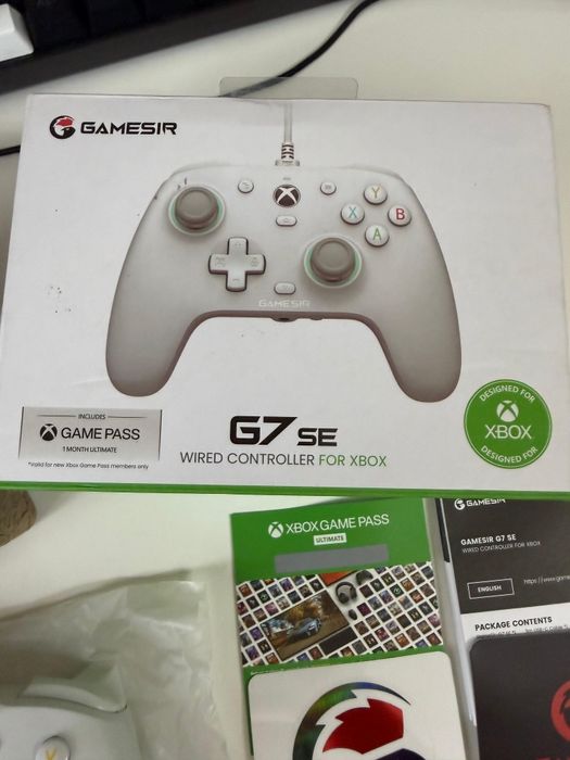 GameSir G7 SE White – Controller Xbox & PC cu Hall Effect, NOU/Neutilizat, Game Pass inclus