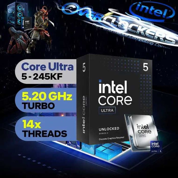 Procesor Intel Arrow Lake, Core Ultra 5 245KF 4.2GHz box nou Sigilat