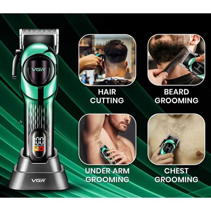 Професионална машинка за подстригване GREEN GOLD VGR V-166