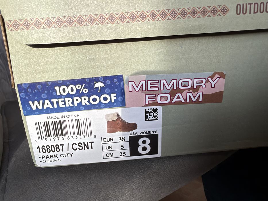 Ghete iarnă Skechers Park City Dama Impermeabile NOI Mărimea 38