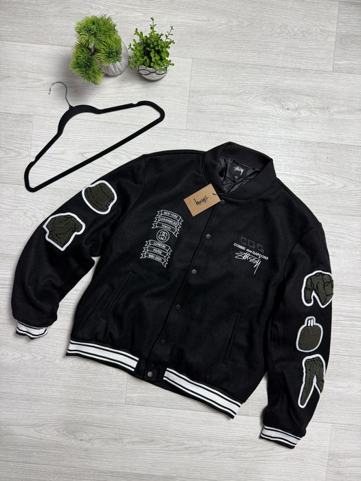 Бомбър яке Stussу x Comme des Garçons (CDG)