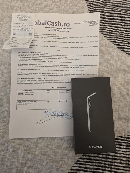 Samsung s25 5G Blueblack 128Gb NOU Sigilat Acte 2 ANI GARANȚIE