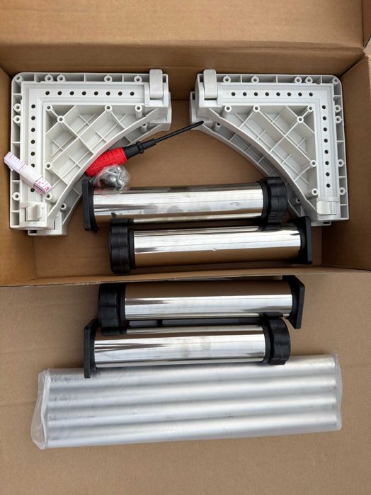 DEWEL suport pentru frigider / electrocasnice 23-26 cm, bază reglabilă