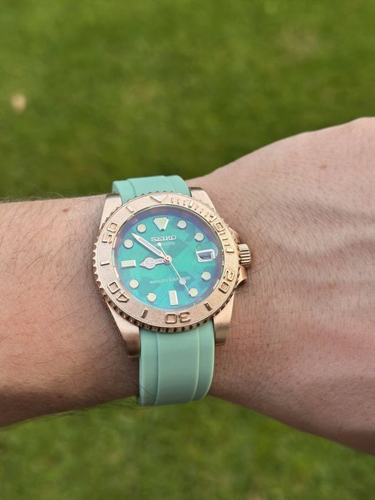 Ceas din Bronz Masiv Mecanism Automatic Seiko Safir