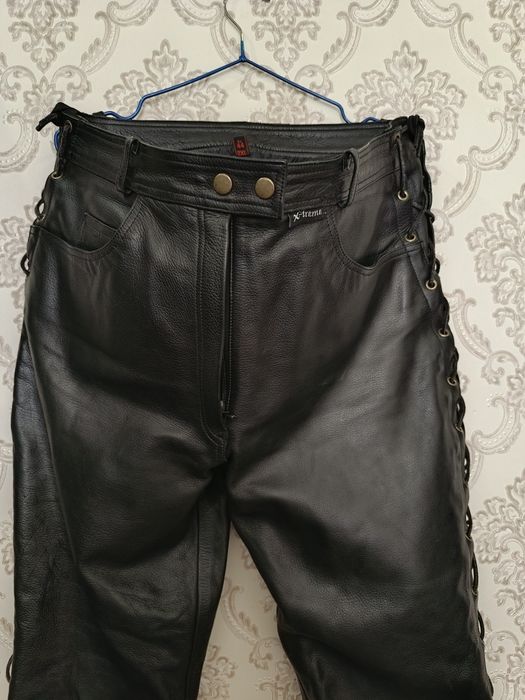 100% Кожаные мото штаны X - treme