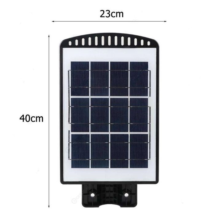 Улична соларна LED лампа 125W с фотоклетка, дистанционно и три режима