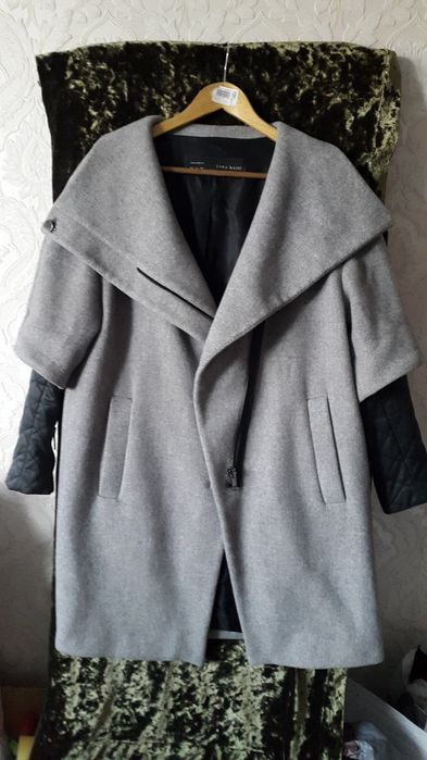 Пальто ZARA BASIC, made in Morocco, шерстяное.