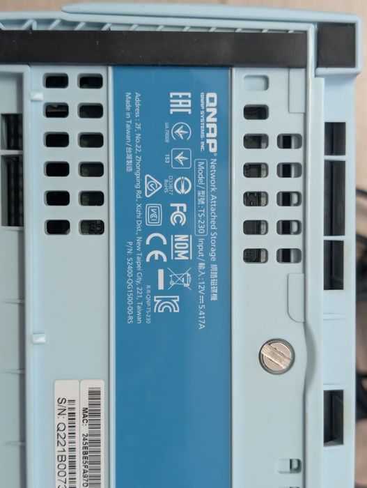 NAS QNAP TS 230 cu SSD 120gb