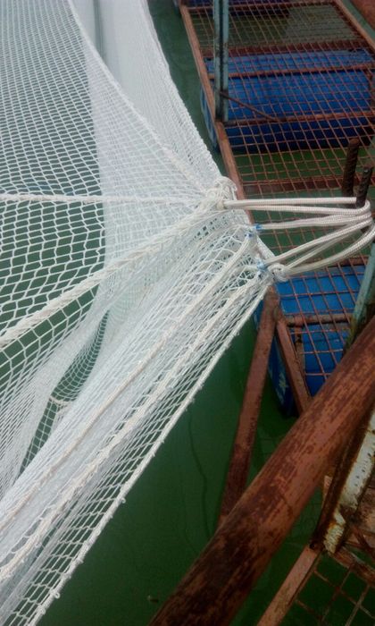 Садок для разведение рыбы. Спорт и строительная сетки