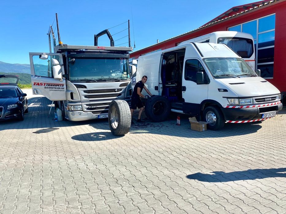 Vulcanizare mobila  Sibiu camioane autoturisme