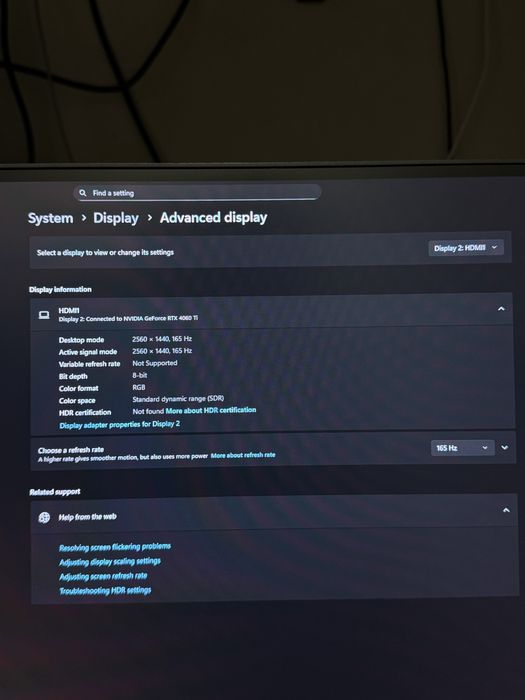 Монитор Sanc M2766QPB 27″ 2K IPS 165Hz