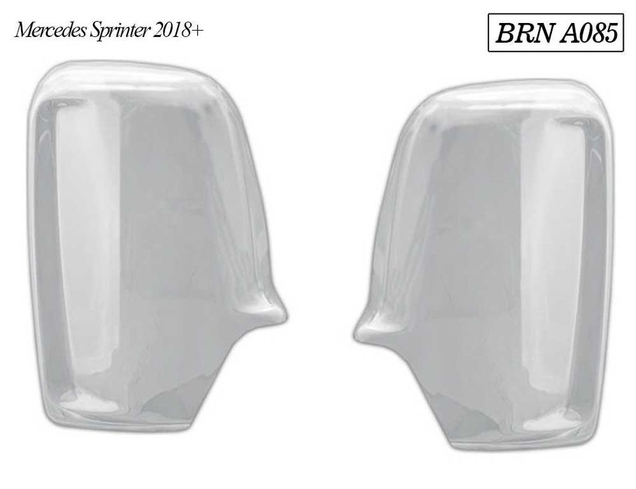 Хромирани капаци за огледала бусове на Mercedes, VW, Renault и Ford