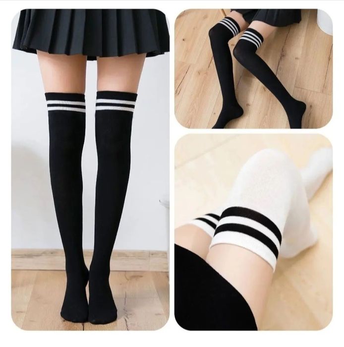 Гетры Чёрный Белый