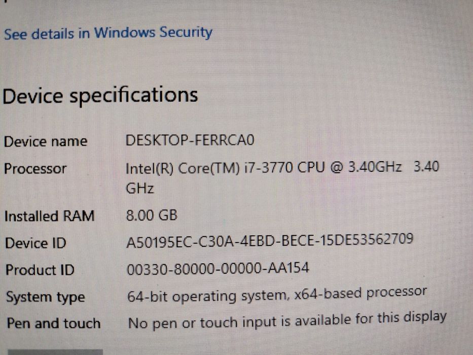 Unitate pc gaming I7 AMD Radeon HD