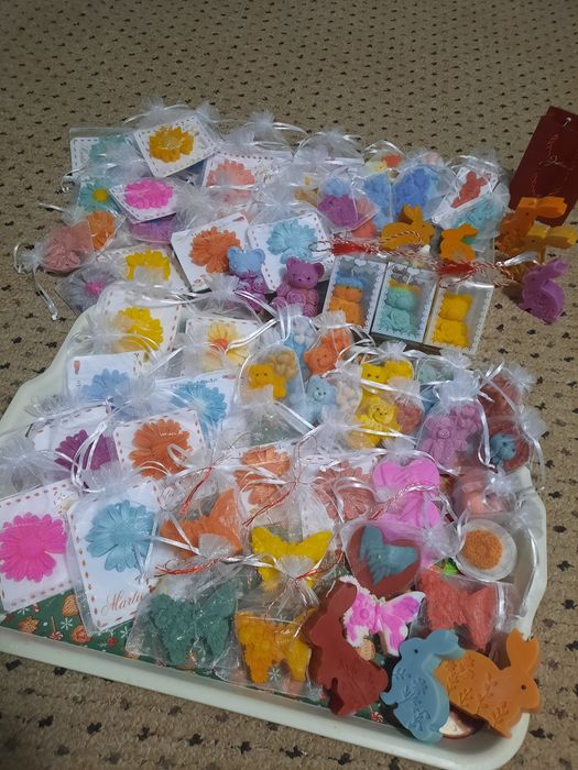 Mărțișoare parfumate ceară de soia