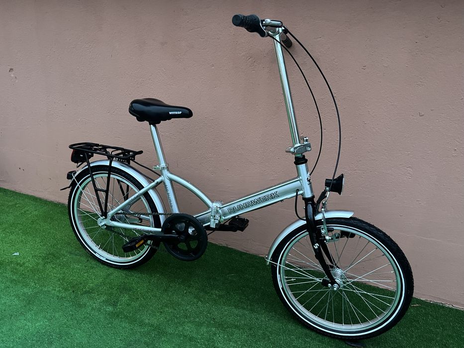 Като Нов Сгъваем Алуминиев Велосипед  20цола 3ск.Вътрешни