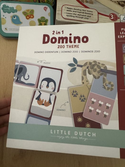 Комплект дървени и картонени играчки