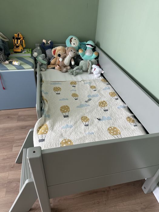 Pat copii flexa + saltea 165/70