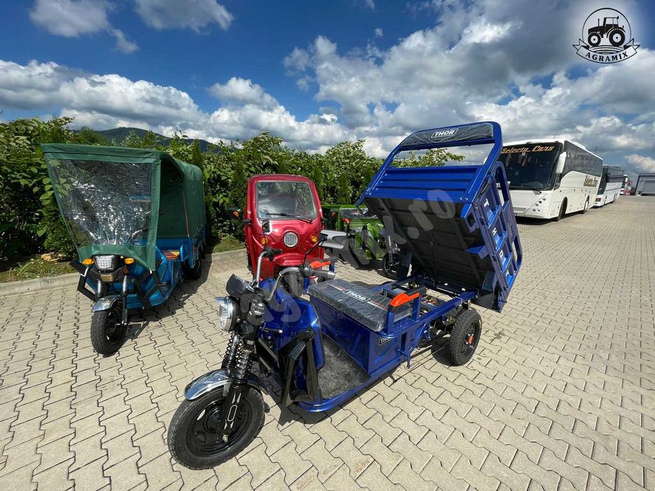 Triciclu NOU electric Thor Hobby cu cabina 1000W Agramix