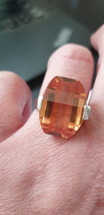 Inel argint piatra semipretioasa citrin