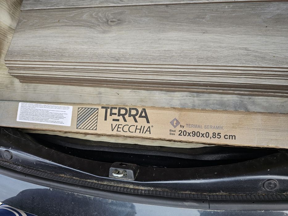 Gresie exterior / interior portelanata Melina Silver, 20 x 90 cm