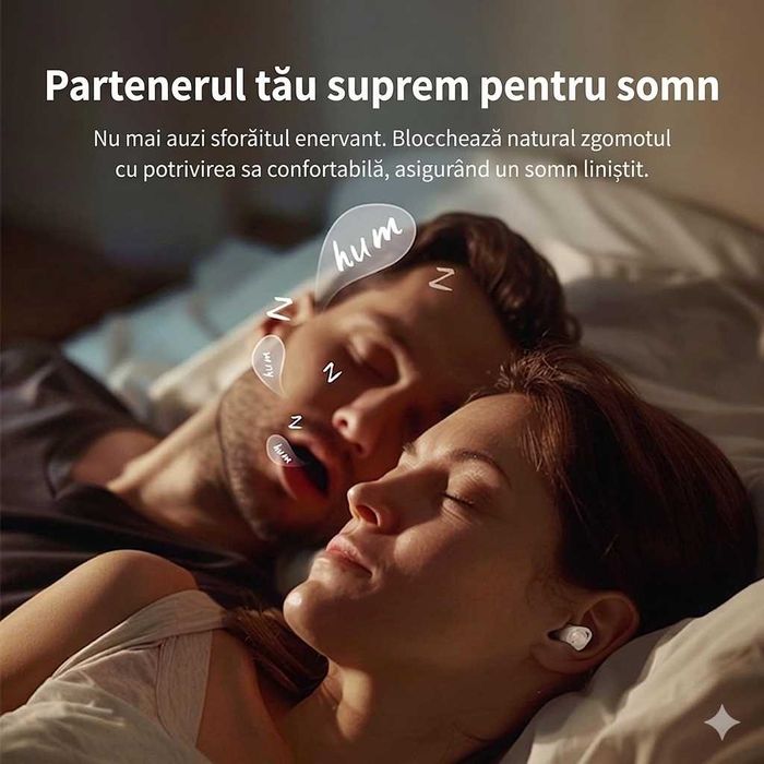 Căști "Invisible" pentru Dormit – Confort Suprem pentru Cei Care Dorm pe o Parte