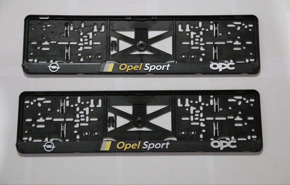 Рамки за номер M Power / AMG / S Line / OPC – комплект предна и задна