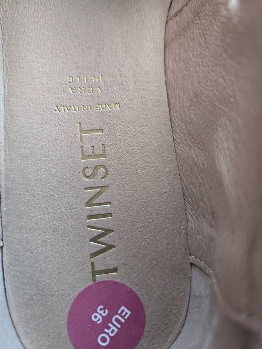 Twinset ,н.36,23 см нови обувки от изцяло естествени материали