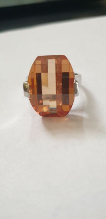 Inel argint piatra semipretioasa citrin