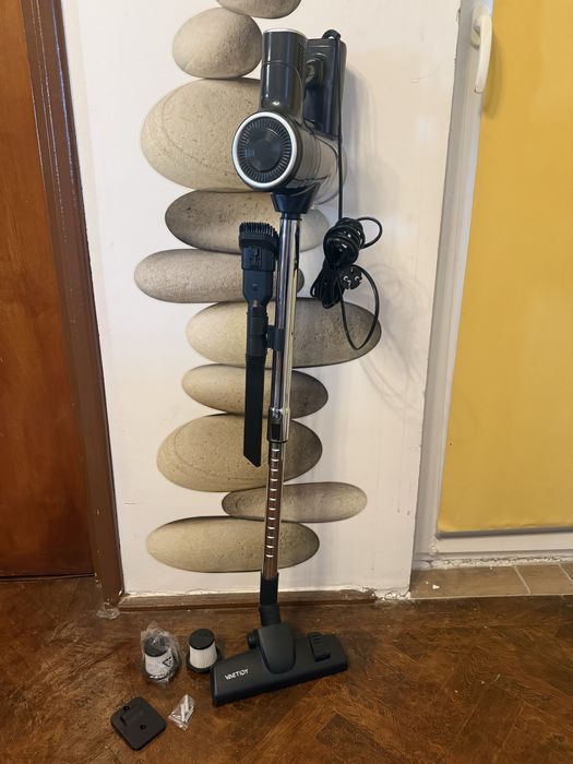 Aspirator cu fir Vactidy C6, 600 W, Recipient gunoi 800 ml