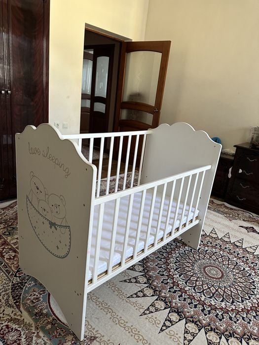 Манеж с матрасом