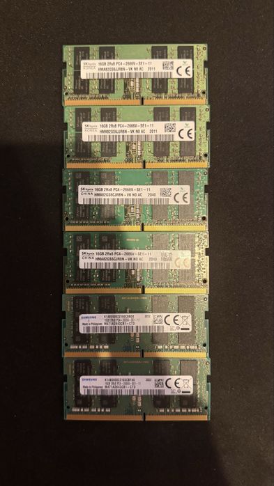 Placute RAM laptop 32 gb 3200 mhz DDR4