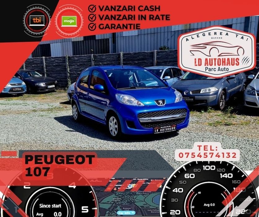 Peugeot 107 înmatriculat Ro Parc Auto Rate sau Cash