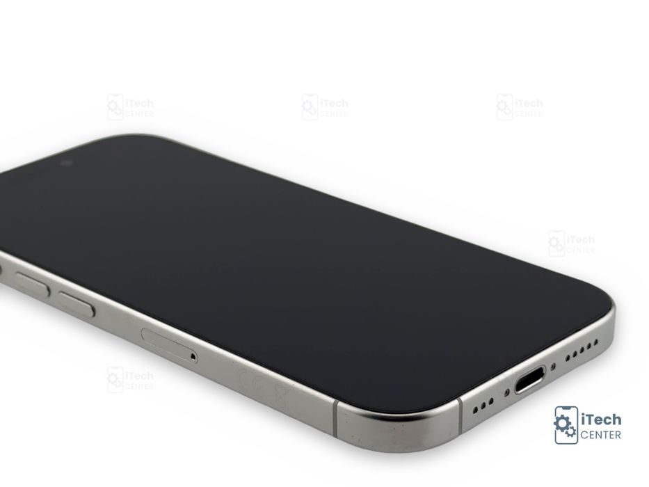 iPhone 16 Pro, 128GB, White, 100% батерия, КАТО НОВ, 1г. ГАРАНЦИЯ!