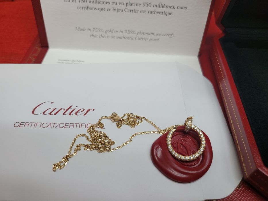 Колие -Розово- CARTIER Juste un clou 36 брилянта
