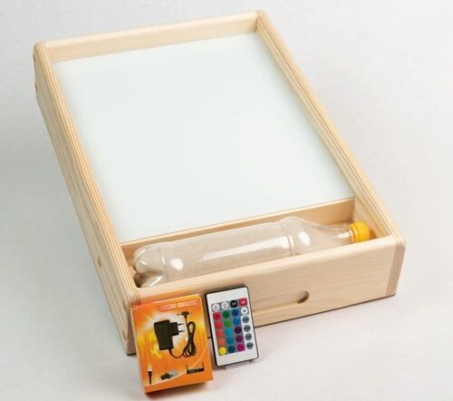 Стол для рисования песком. Детское творчество.