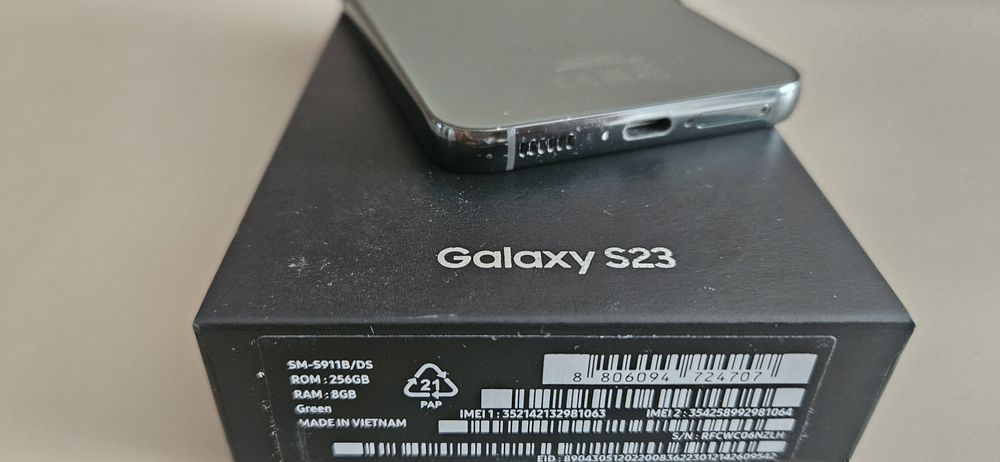 Samsung S23, 256, green