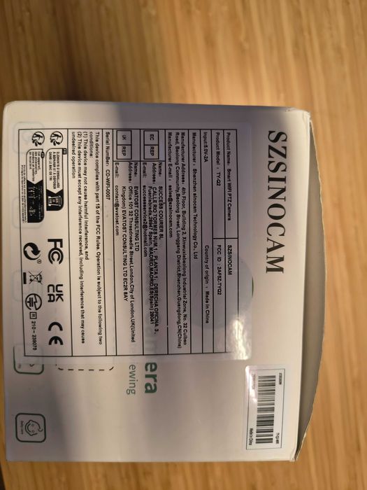 Продава szsinocam smart wifi ptz camera модел ty-q2