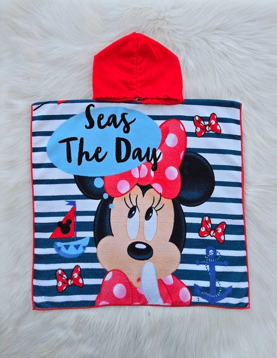 Детско пончо за плаж Мини Маус 3-6 години